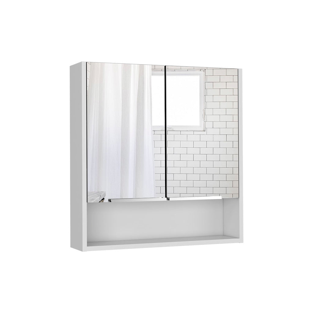 Medicine Cabinet with Mirror Lexington,Three Internal Shelves, White Finish
