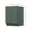 Easy-DIY Ready to Assemble Drawer Base Kitchen Cabinet in Shaker Basil with 1-Doors