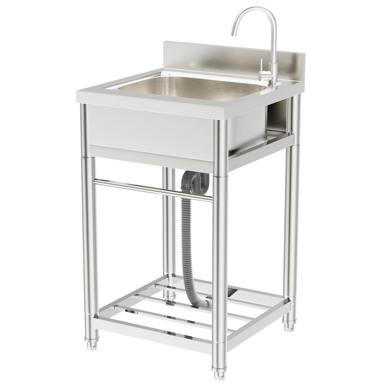 Free Standing Commercial Restaurant Kitchen Sink