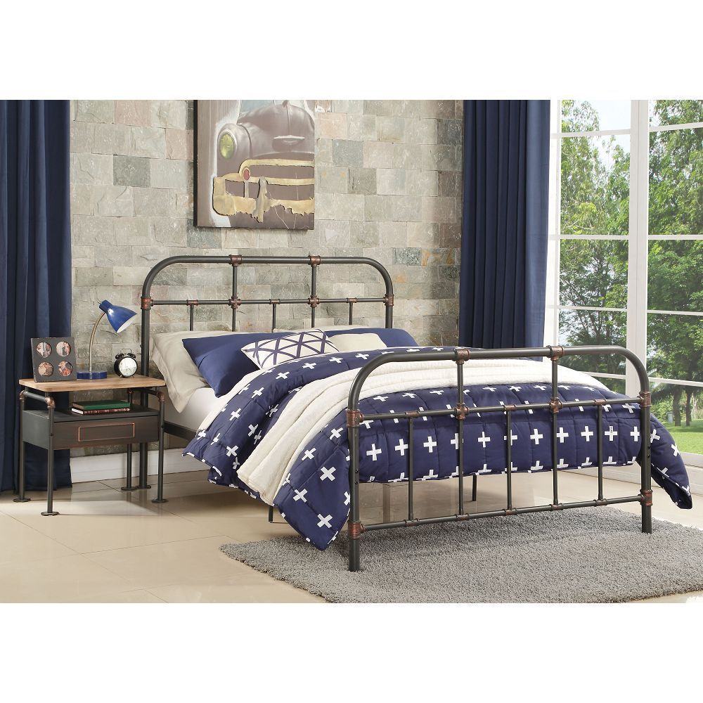 Nicipolis Full Bed in Sandy Gray 30735F