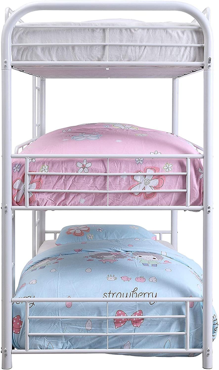 Cairo Bunk Bed - Triple Twin in White 38110