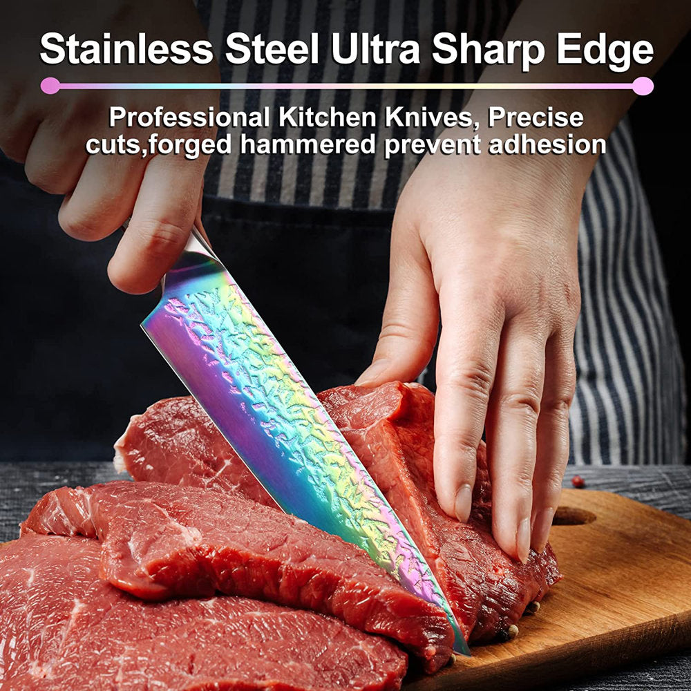 2 Piece High Carbon Stainless Steel Knife Block Set