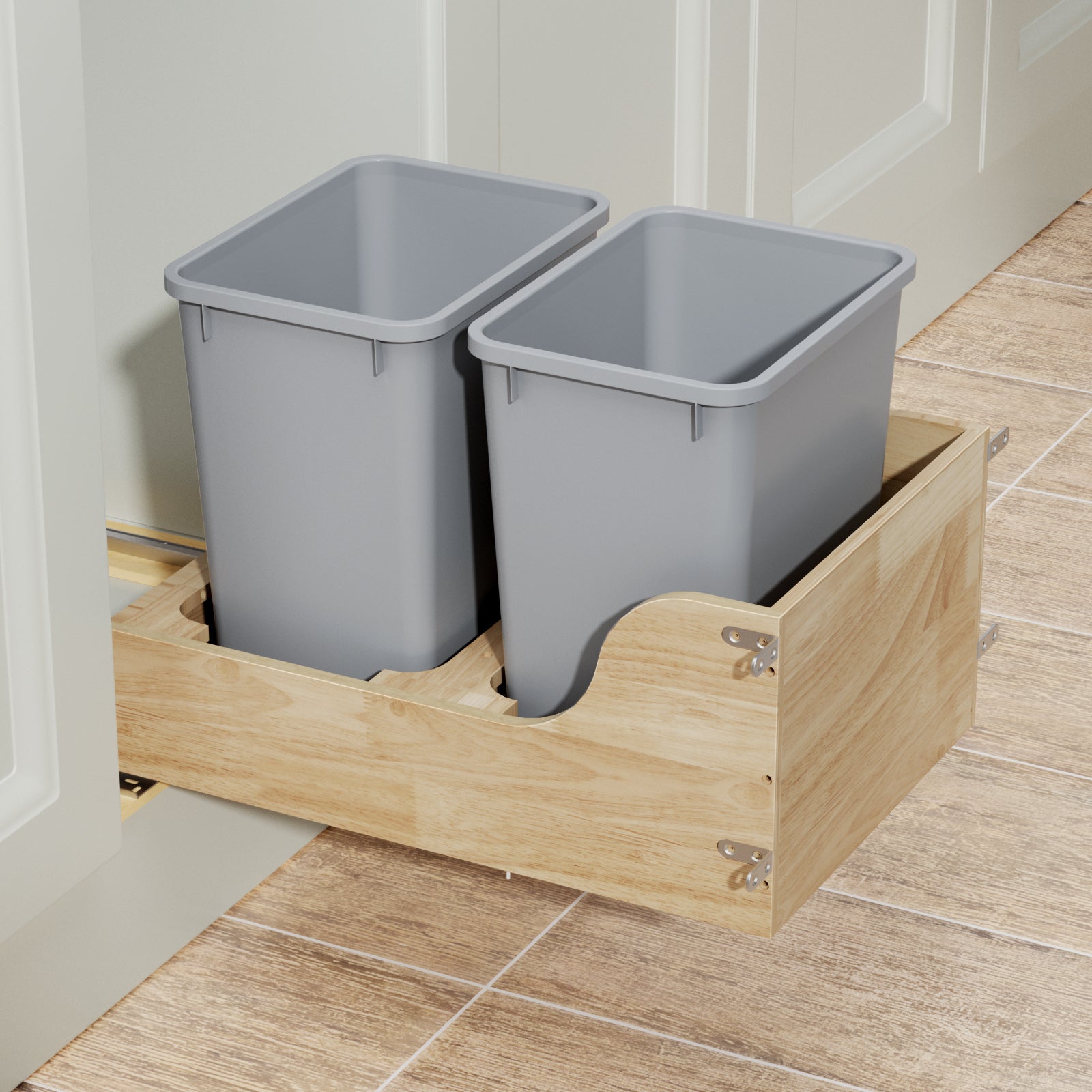 35-quart Pull Out Trash Can Under Cabinet