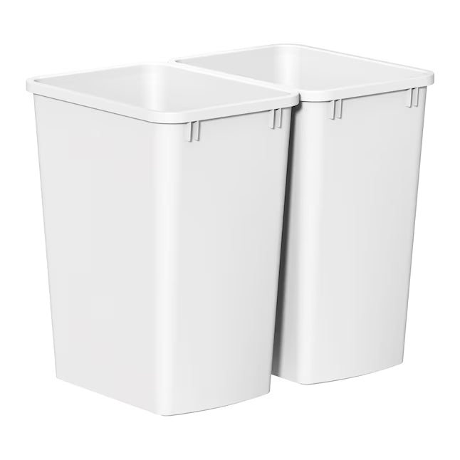 Trash Can Wastebasket Versatile Design for Kitchen Office Bathroom