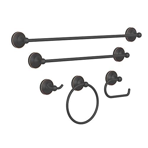 5-Piece Bathroom Towel Bar Set
