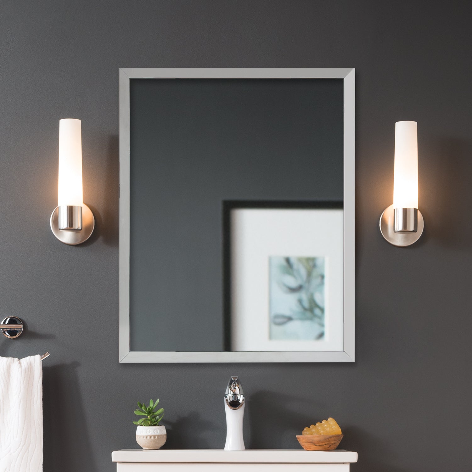 30″ x 36″ Aluminum Wall Mirror