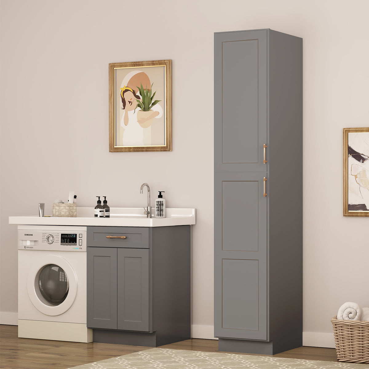 U Series Plywood Ready to Assemble Floor Wall Pantry Kitchen Cabinet