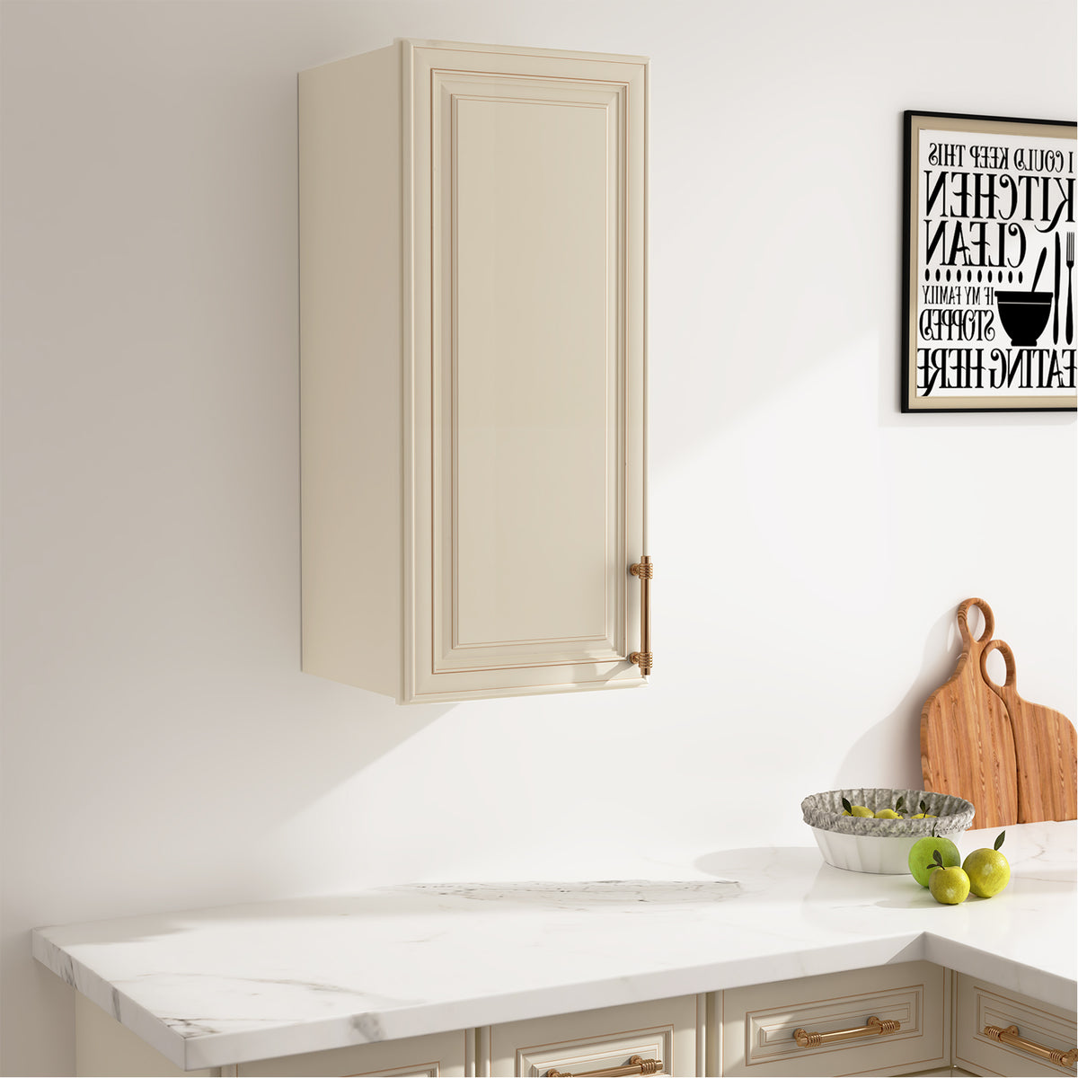 W Series Wall Cabinet with 1 Door and shelves-5