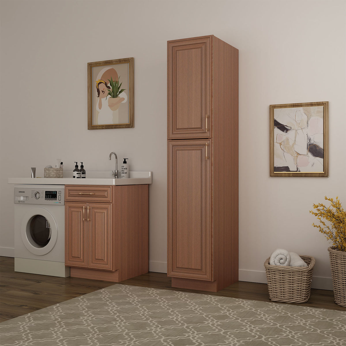 U Series Plywood Ready to Assemble Floor Wall Pantry Kitchen Cabinet