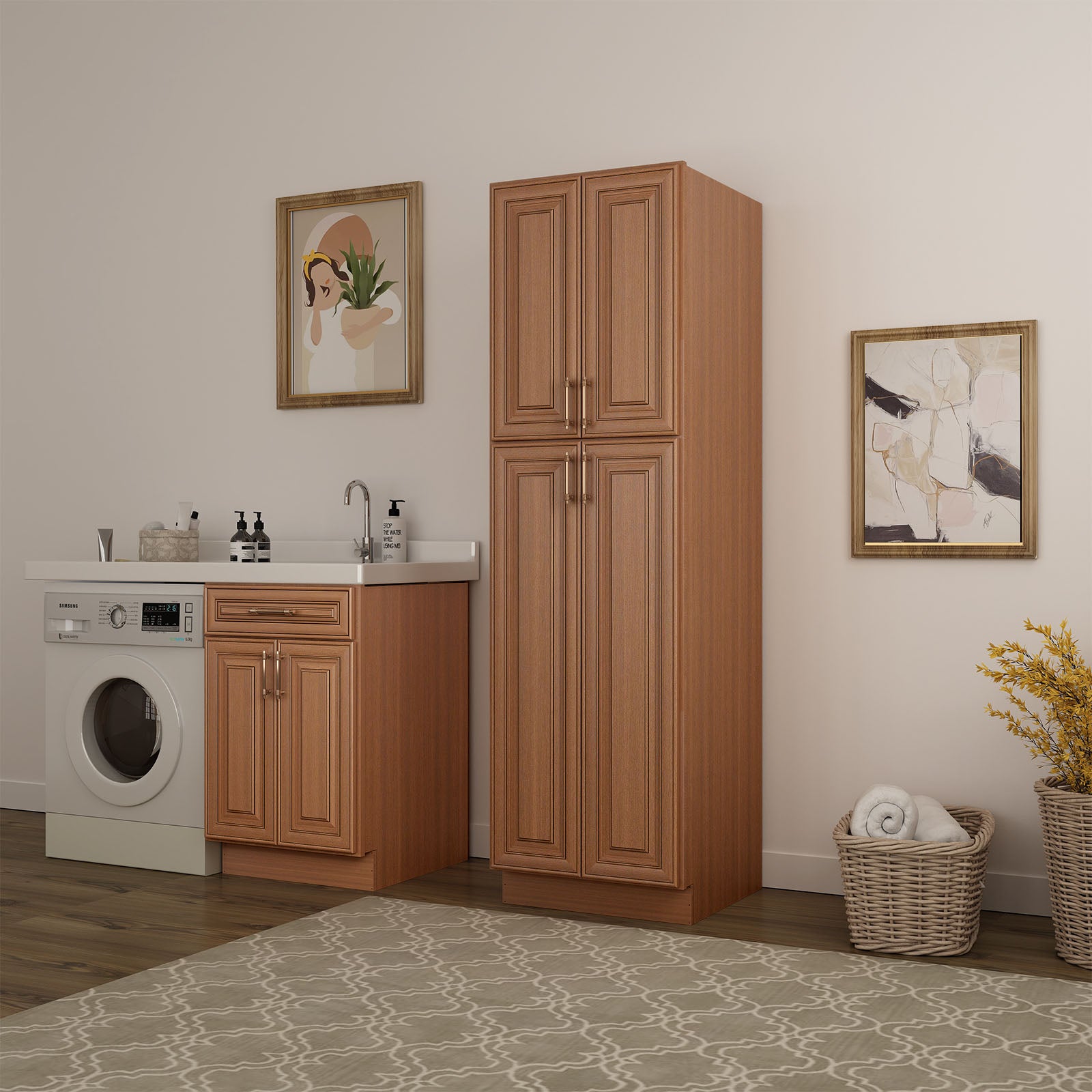 U Series Plywood Ready to Assemble Floor Wall Pantry Kitchen Cabinet