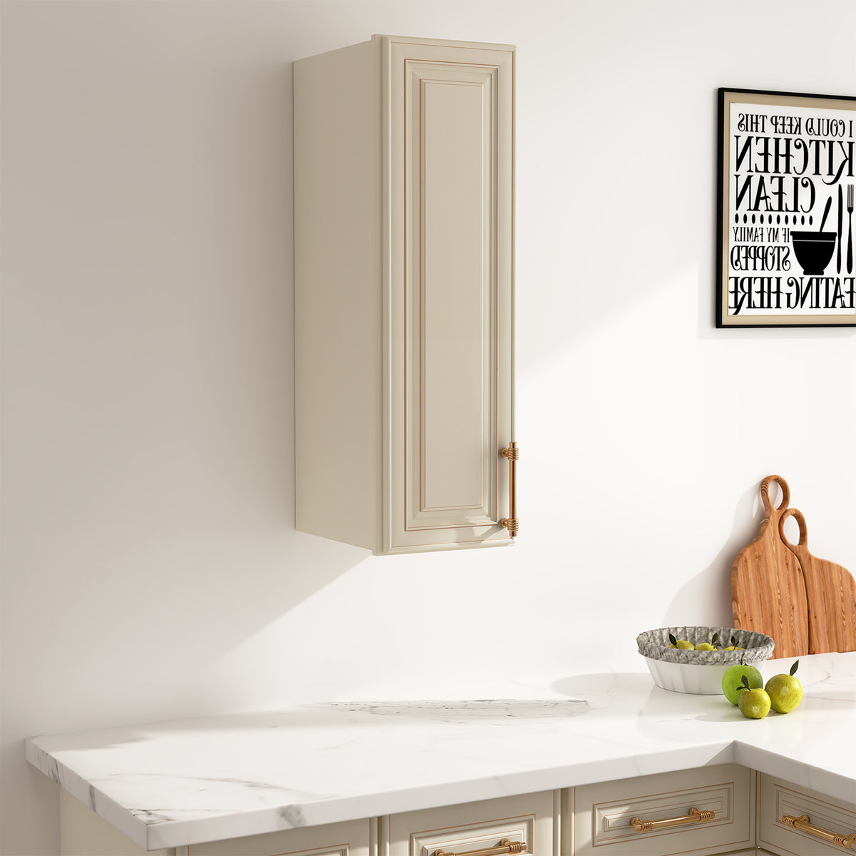 W Series Wall Cabinet with 1 Door and shelves-5