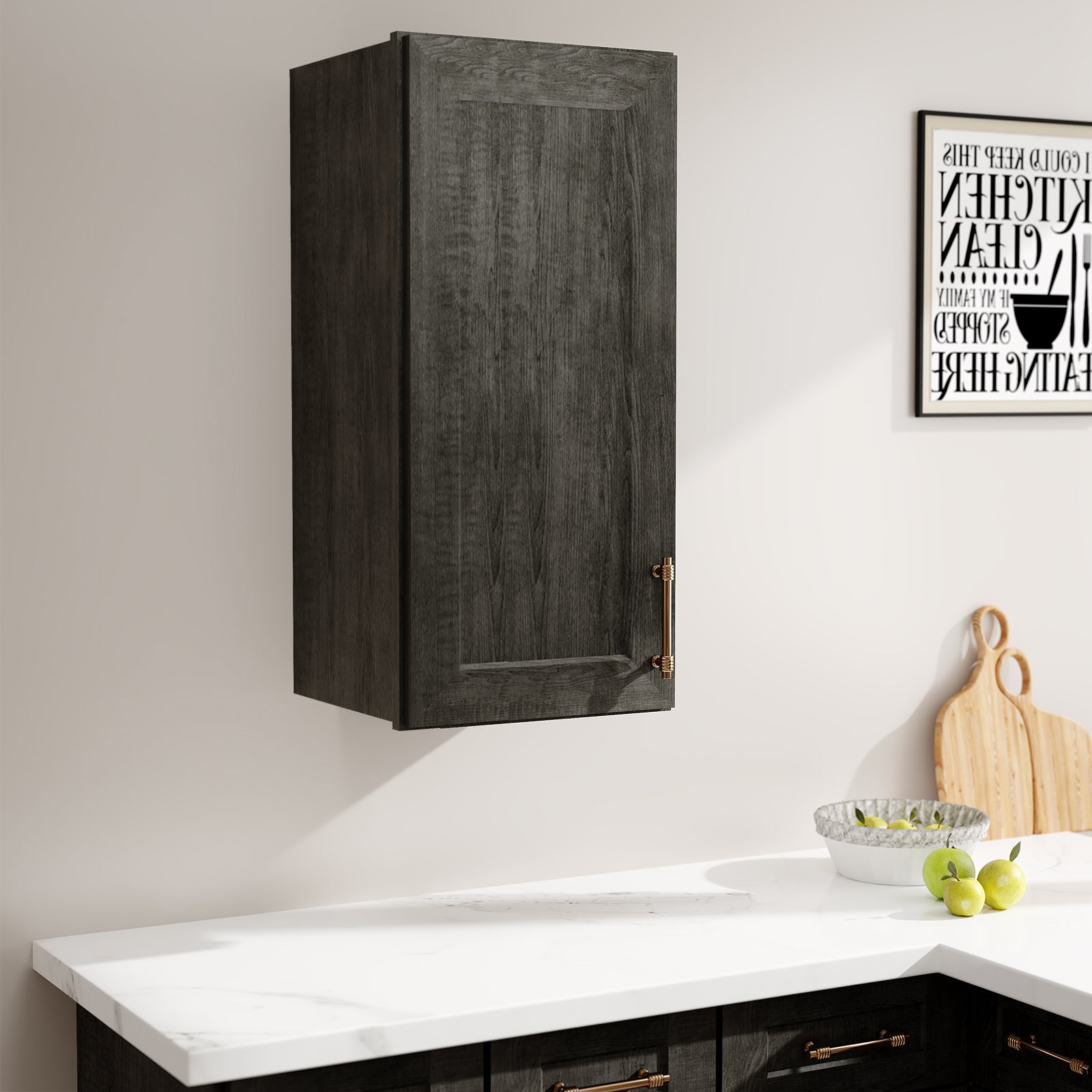 W Series Wall Cabinet with 1 Door and shelves-5