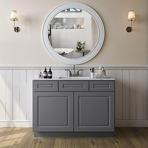 48"W Birch Solid Wood X 21"D X 34-1/2"H Vanity Sink Drawer Cabinet Wthout Top VSD42