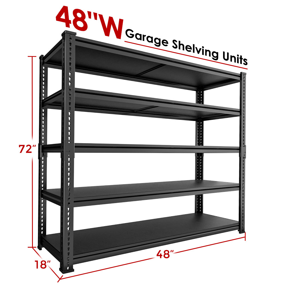 Adjustable Heavy Duty Metal Shelving Unit For Garage,Pantry,Storage,Toolsheds, Warehouses