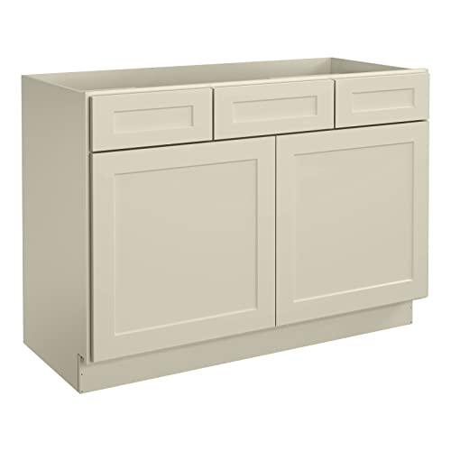 48"W Birch Solid Wood X 21"D X 34-1/2"H Vanity Sink Drawer Cabinet Wthout Top VSD42