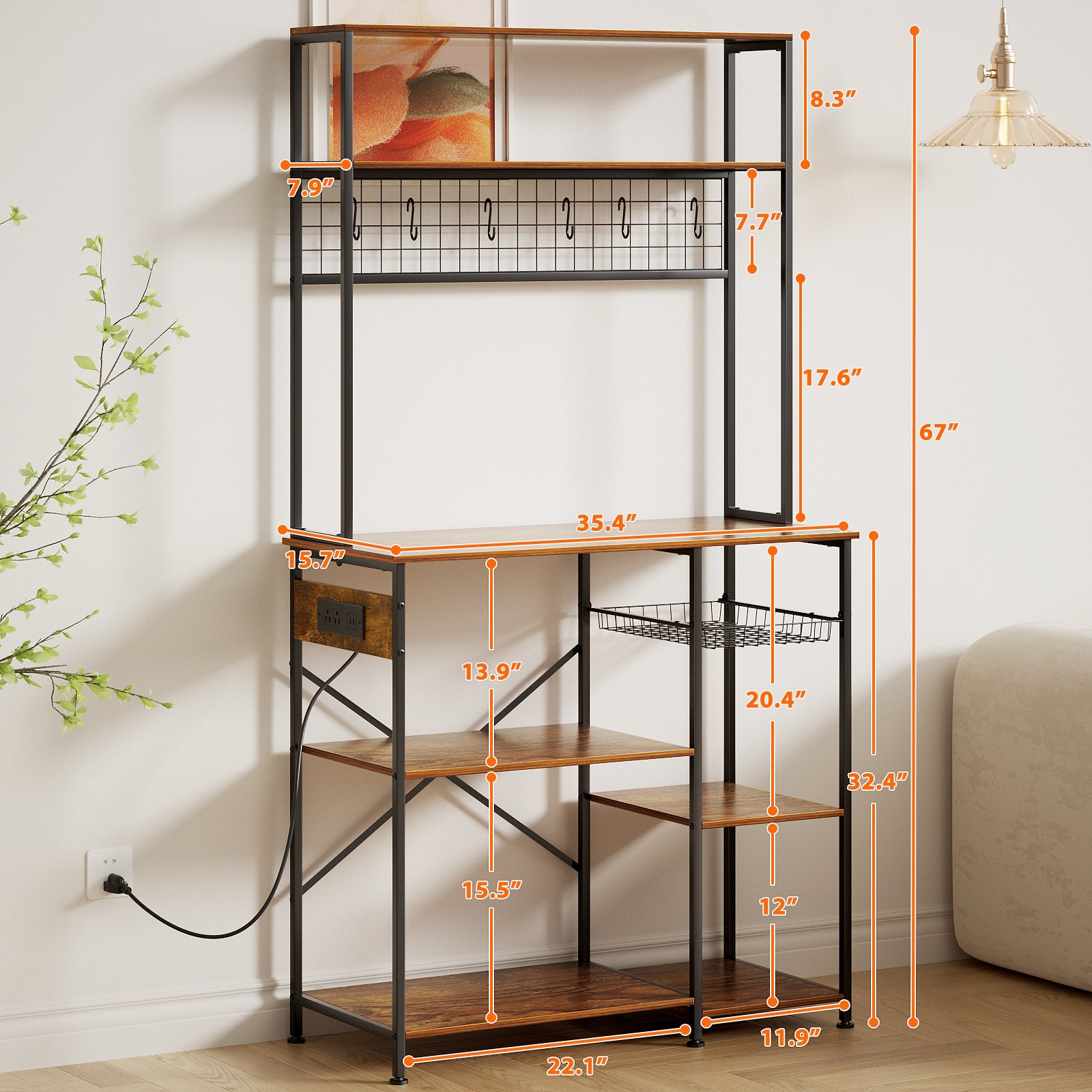 35.4 Baker's Rack