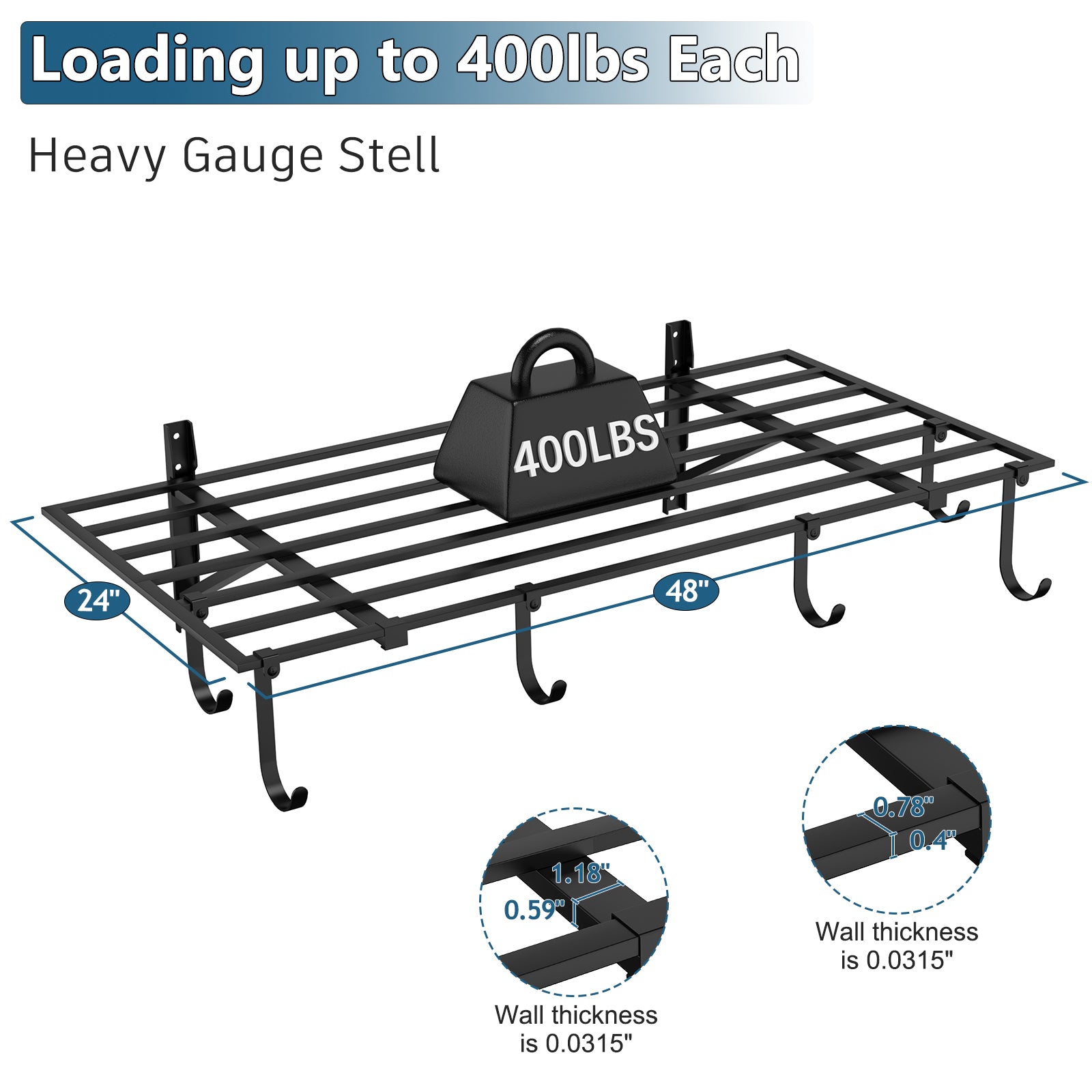 Heavy Duty Garage Wall Shelving