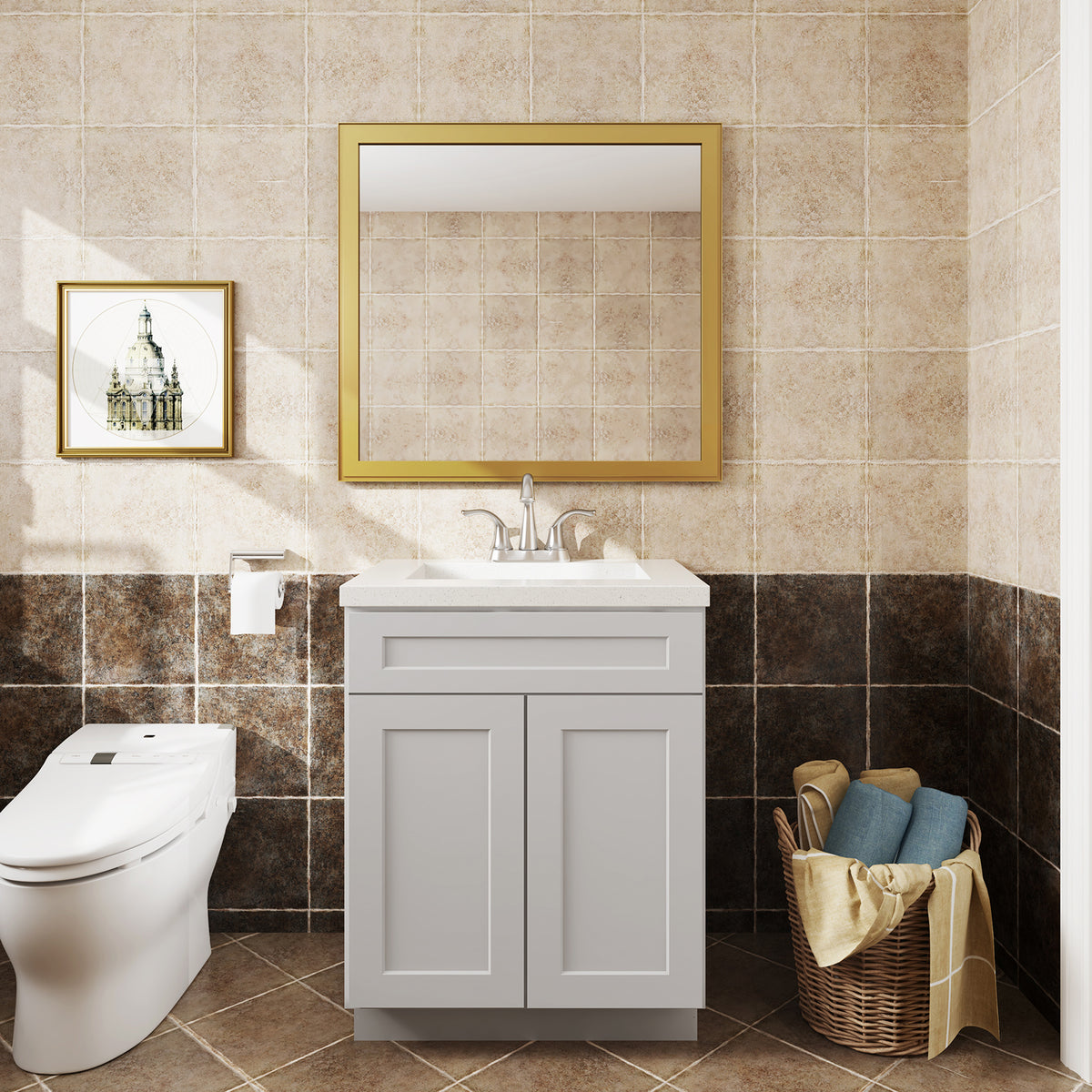 V series double door drawerless bathroom vanity base cabinet, kitchen cabinet