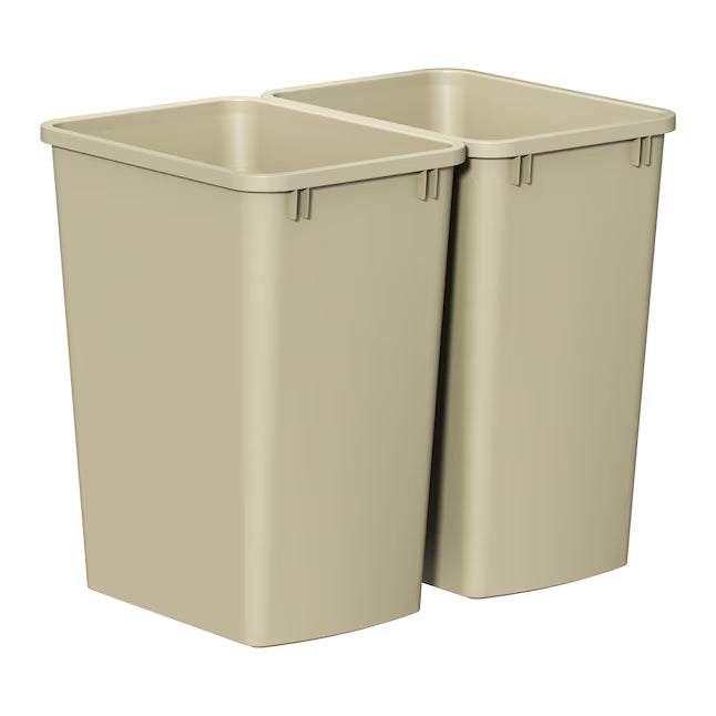 Trash Can Wastebasket Versatile Design for Kitchen Office Bathroom
