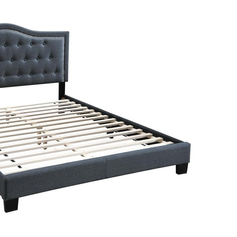 QUEEN BED in Charcoal