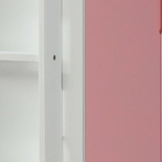ACME Nerice Loft Bed in White & Pink 38040