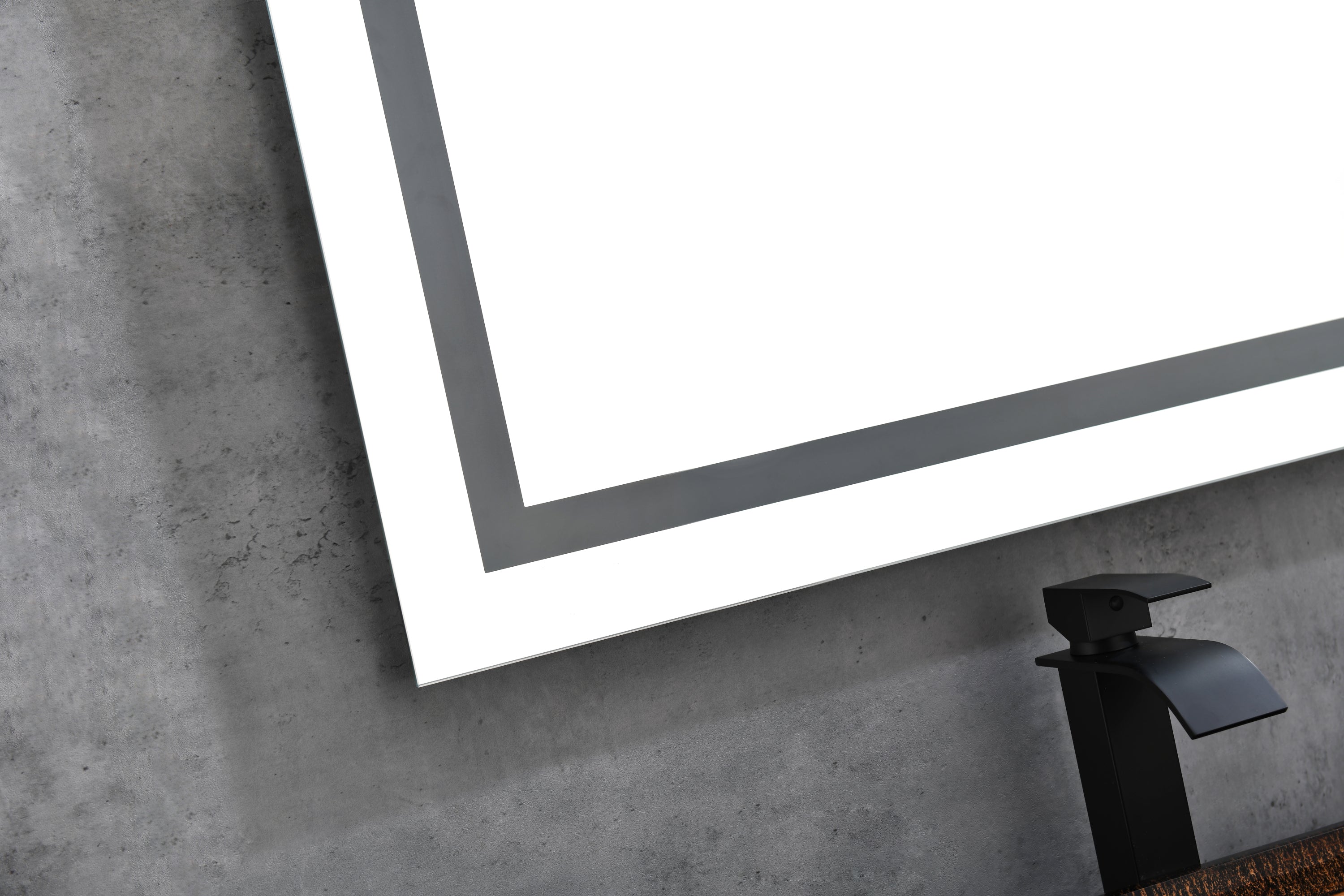 LED Bathroom Mirror  60 "x 36  " with Front and Backlight, Large Dimmable Wall Mirrors with Anti-Fog, Shatter-Proof, Memory, 3 Colors, LED Vanity Mirror