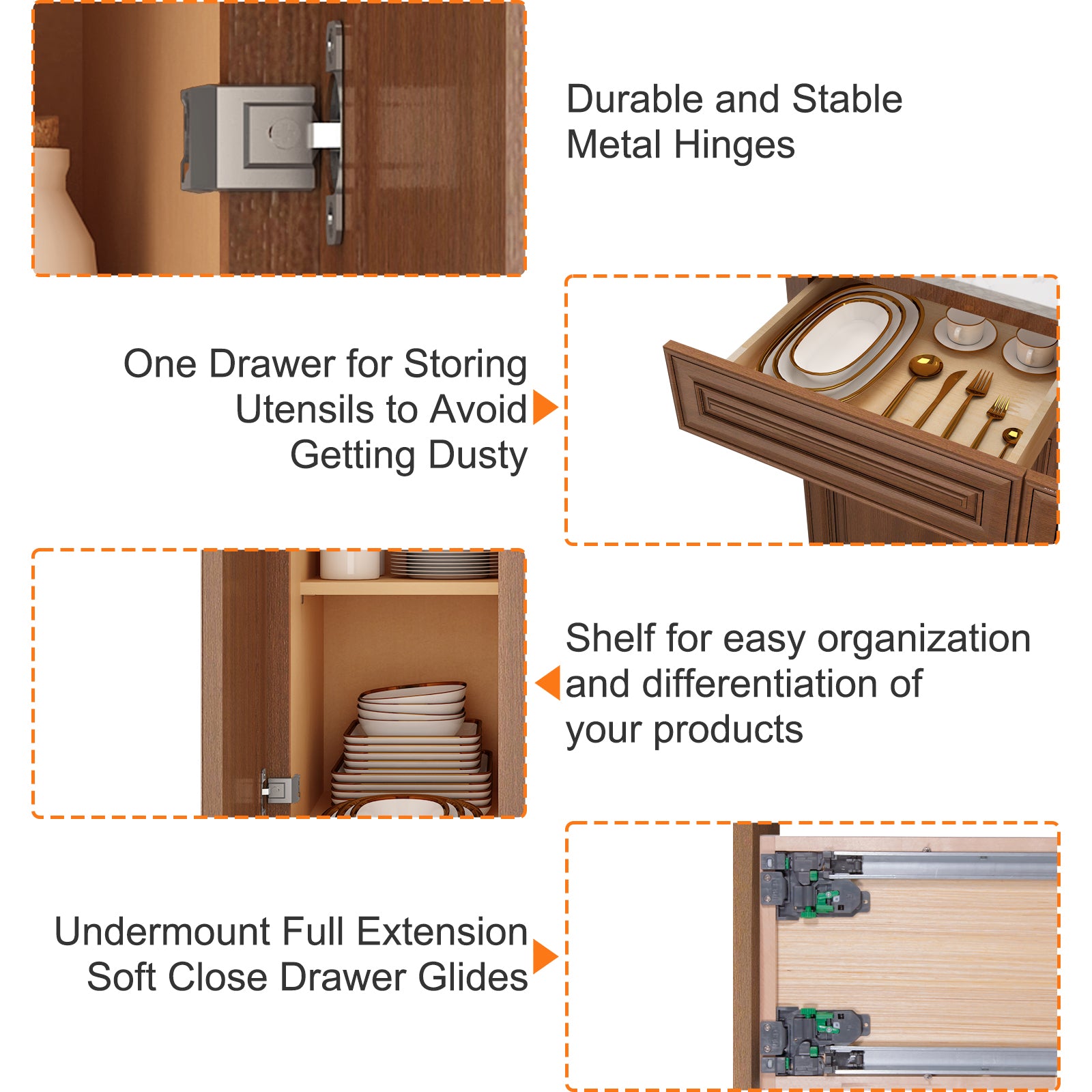 24"D Birch Solid Wood X 18"W X 34-1/2"H Base Kitchen Cabinet B21