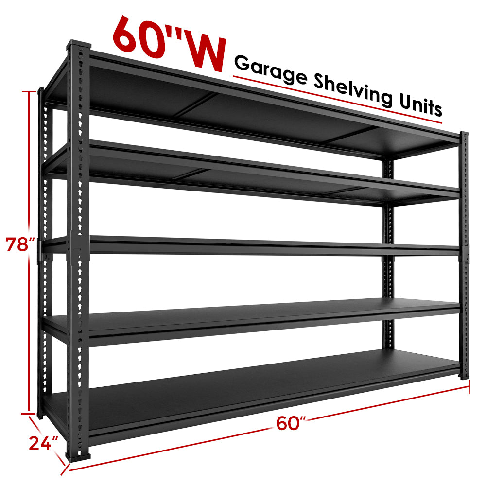 Adjustable Heavy Duty Metal Shelving Unit For Garage,Pantry,Storage,Toolsheds, Warehouses