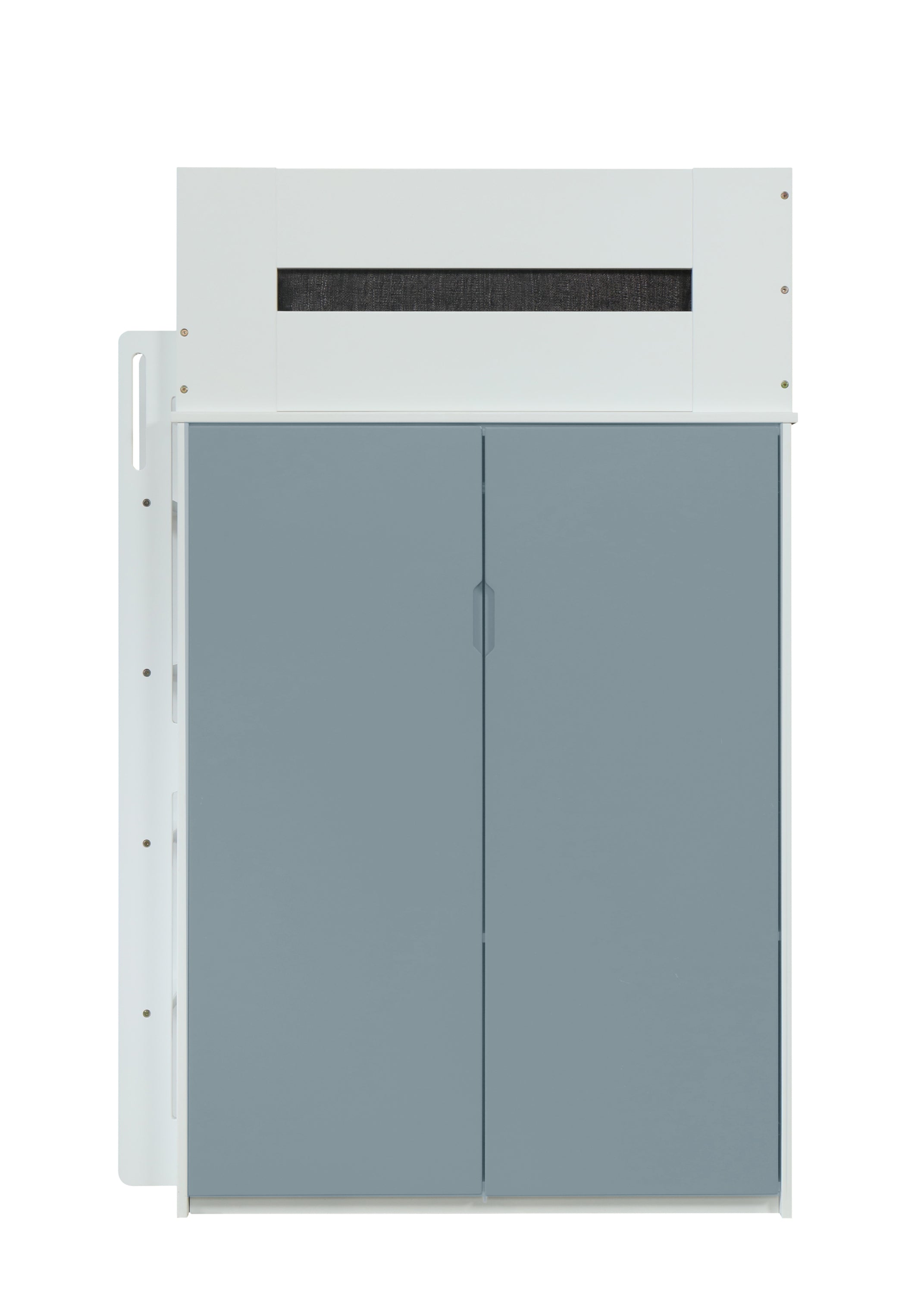 Nerice Loft Bed in White & Gray 38050