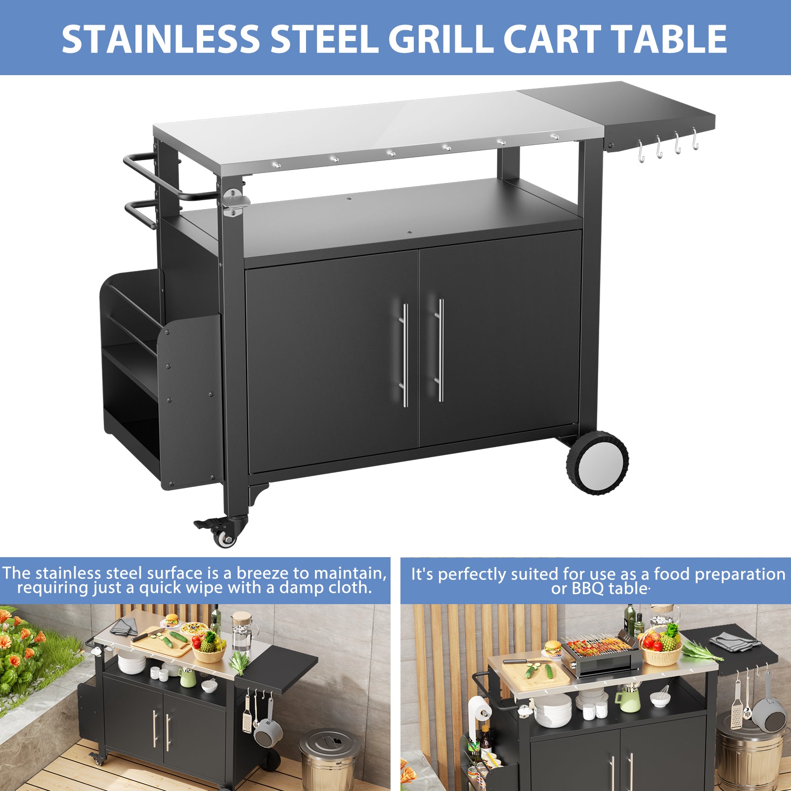 Metal Kitchen Cart
