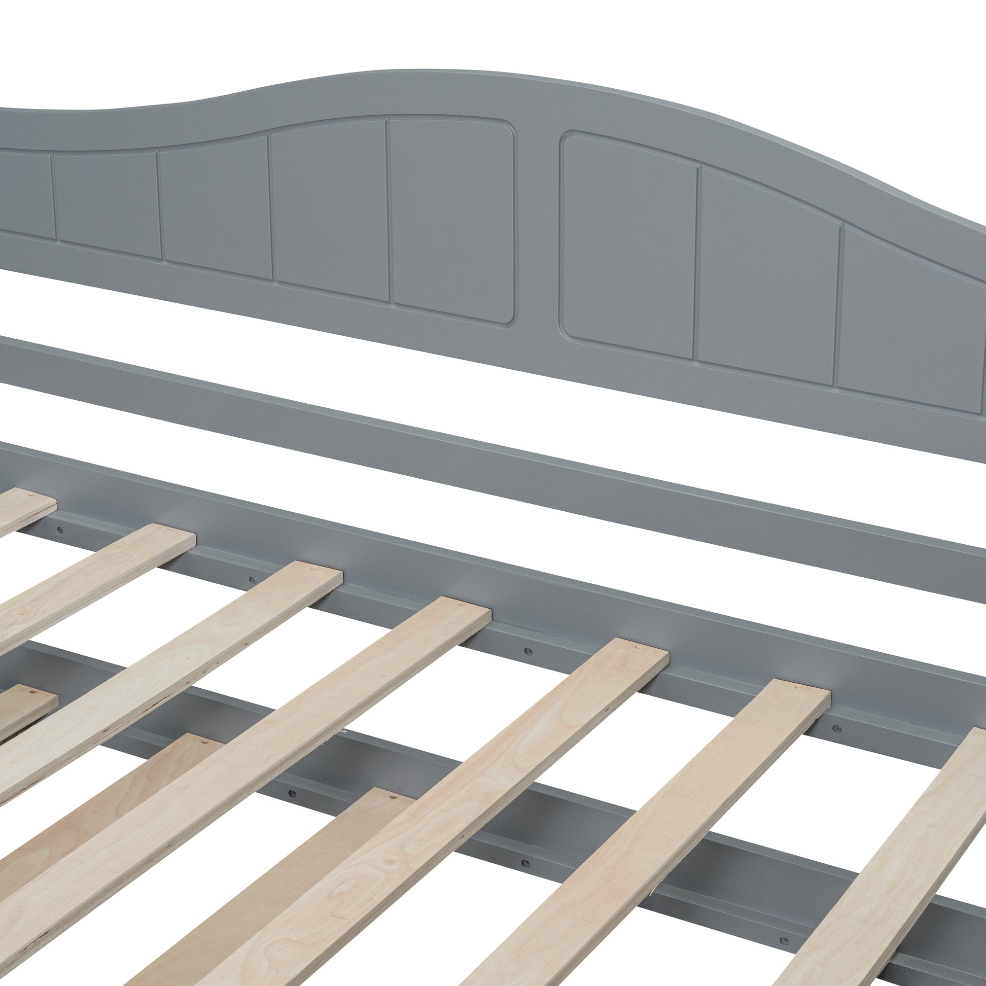 Twin Size Canopy Day Bed with twin size Trundle, Gray