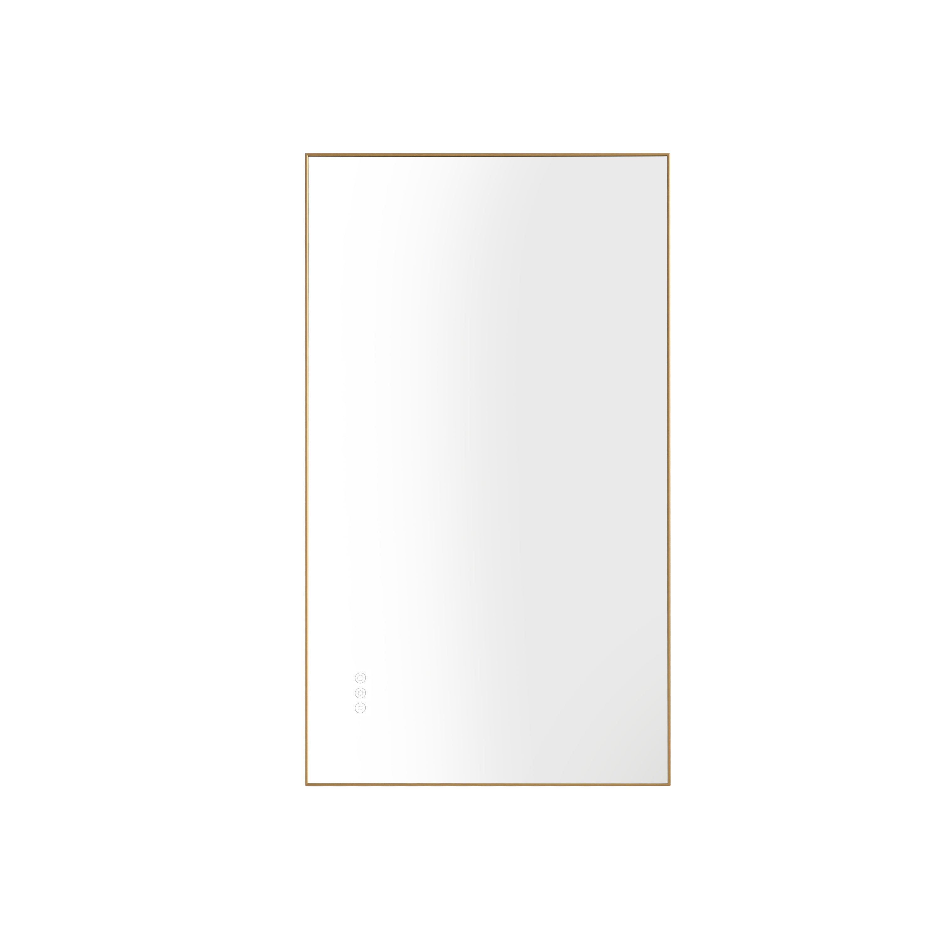 bathroom  led mirror is multi-functional and each function is controlled by a smart touch button.