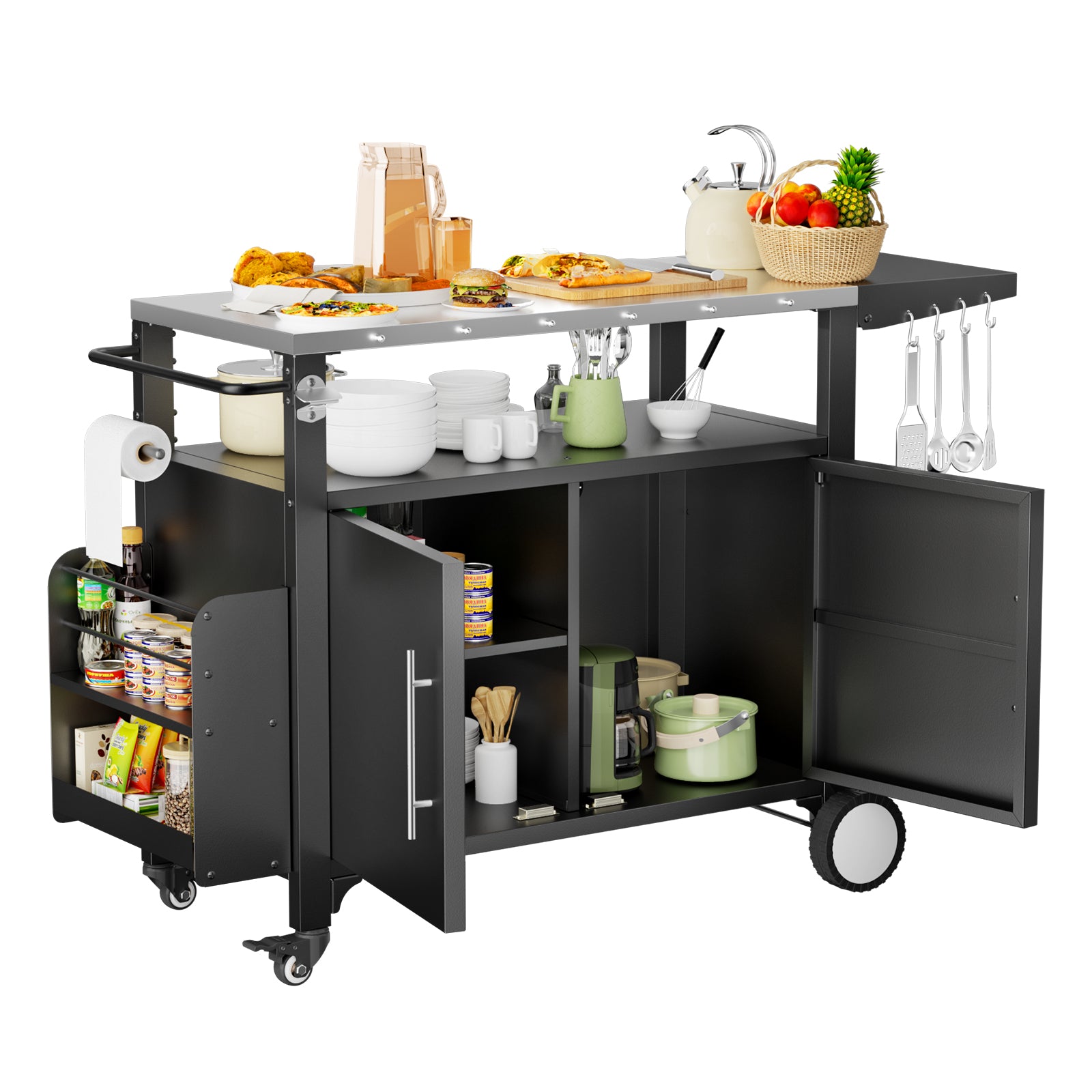 Metal Kitchen Cart