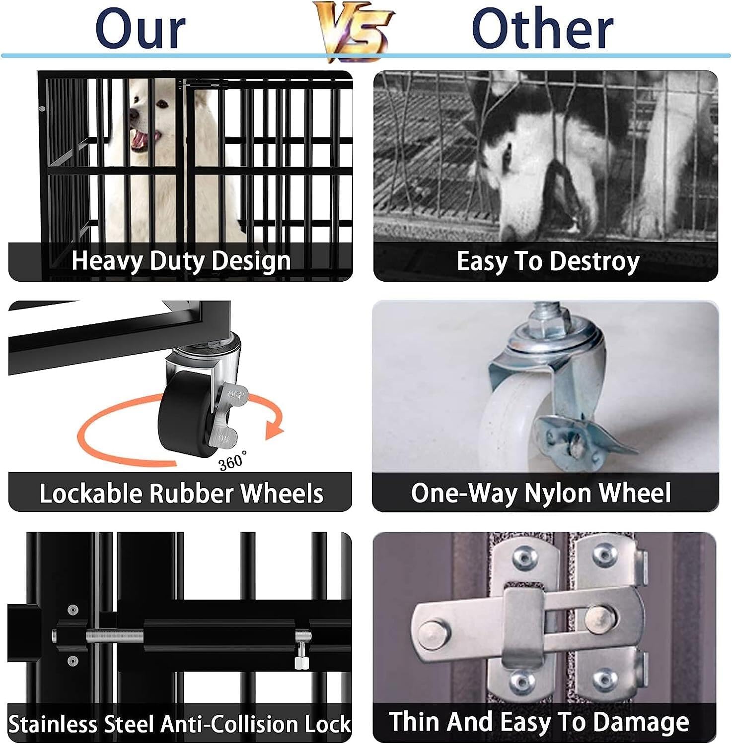 49 Inch Heavy Duty Dog Crate