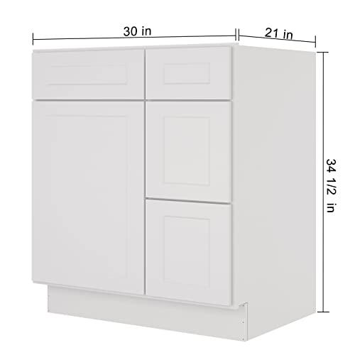 30'' Right Vanity Combo Bases Cabinets
