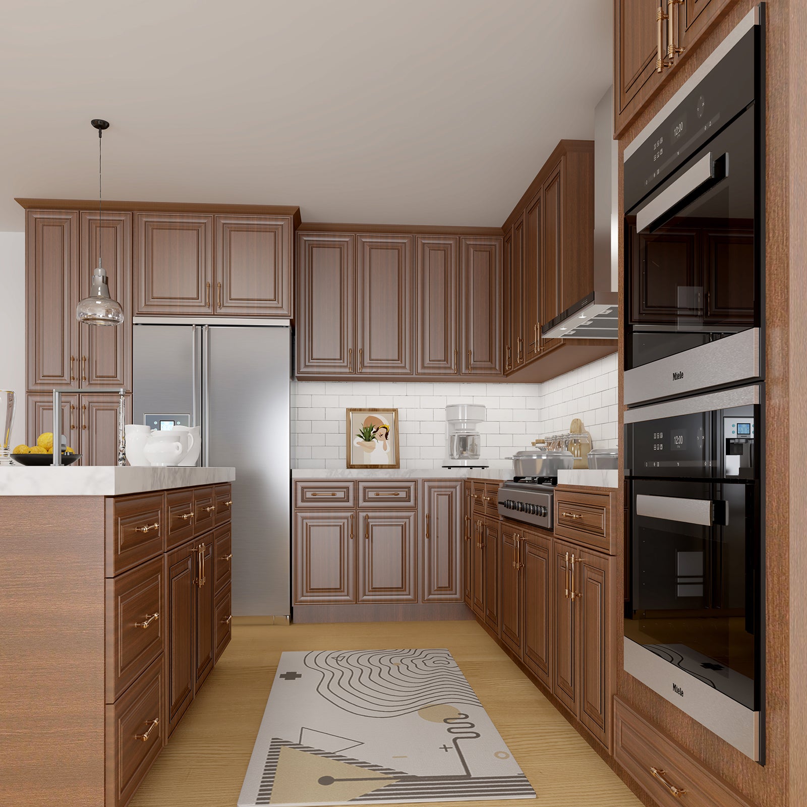 24"D Birch Solid Wood X 18"W X 34-1/2"H Base Kitchen Cabinet B18