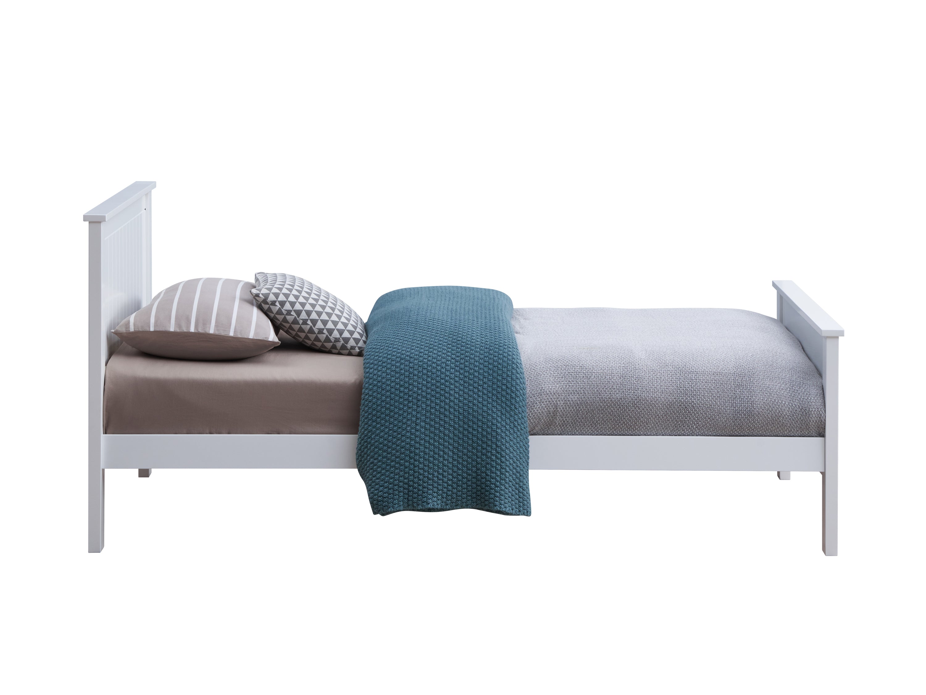 Bungalow Twin Bed in White 30025T