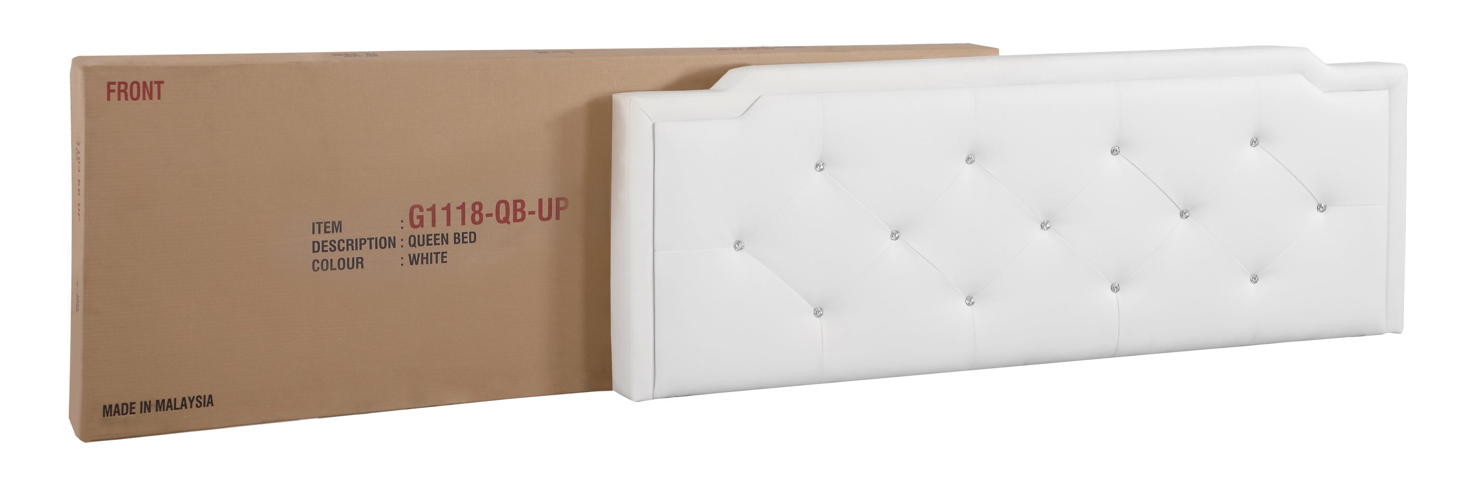 Glory Furniture Deb G1118-FB-UP Full Bed -All in One Box , WHITE