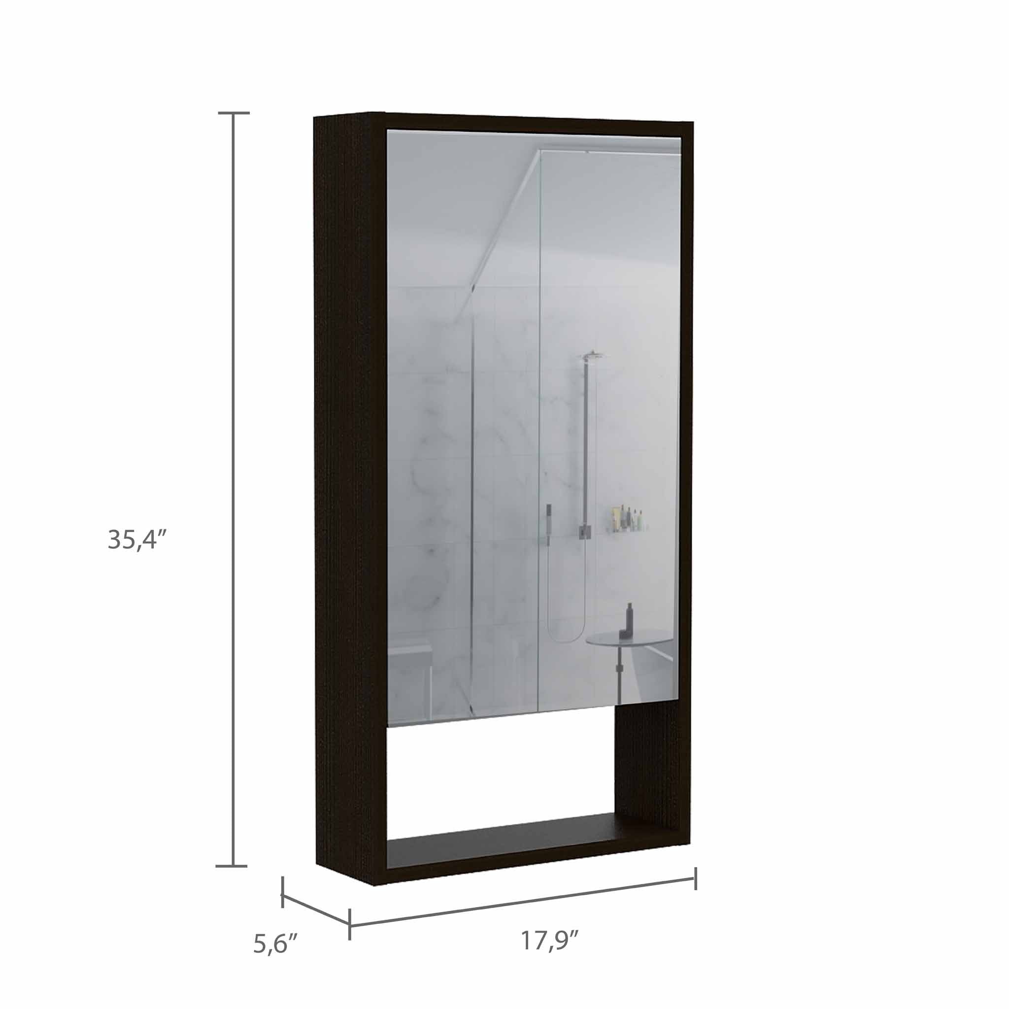 Rectangle Medicine Cabinet with Mirror