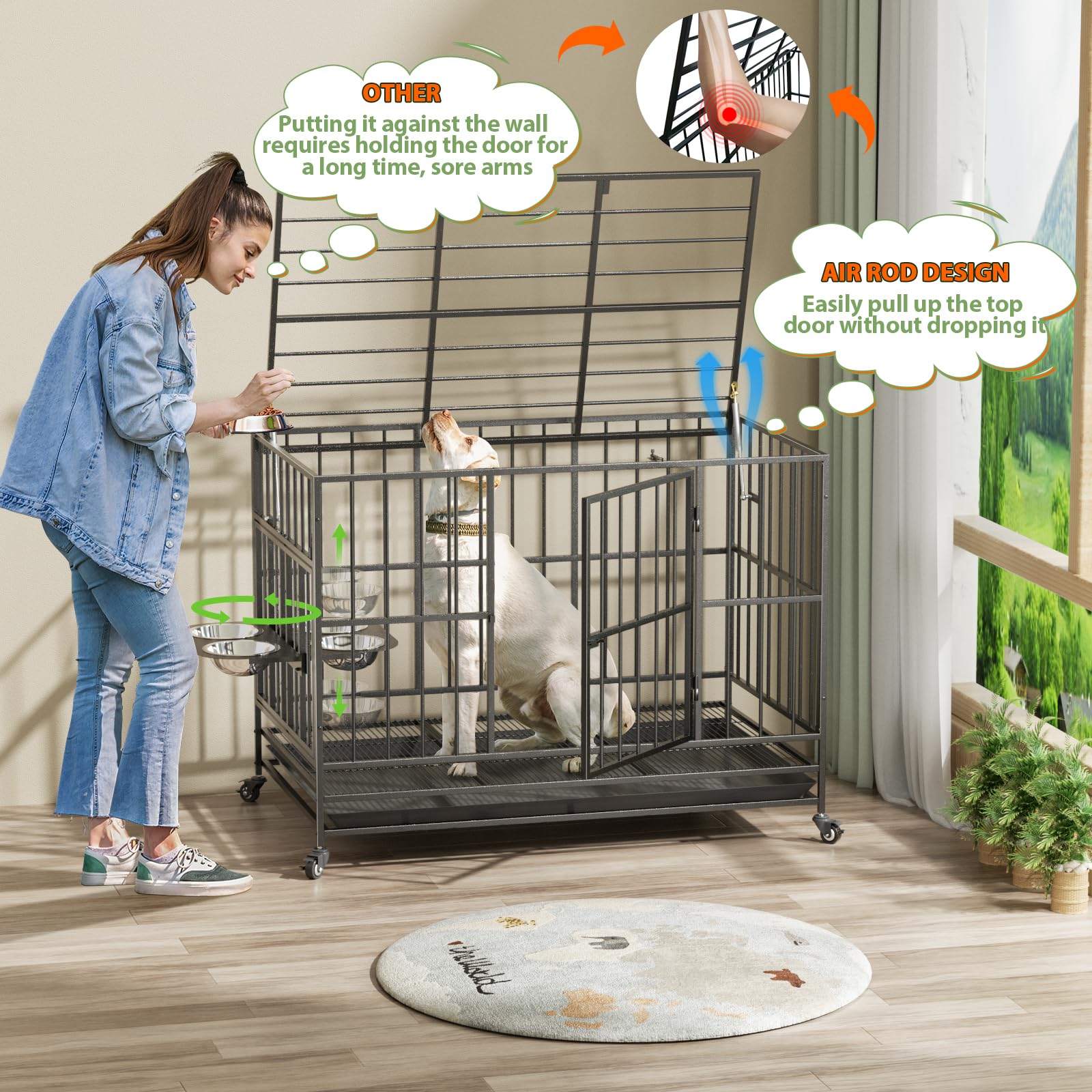 49 Inch Heavy Duty Dog Crate