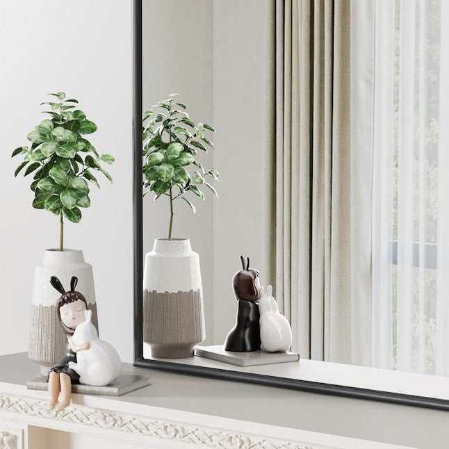 Arched Wall Mounted Vanity Mirror Anti-Rust Aluminum Frame Shatterproof Glass