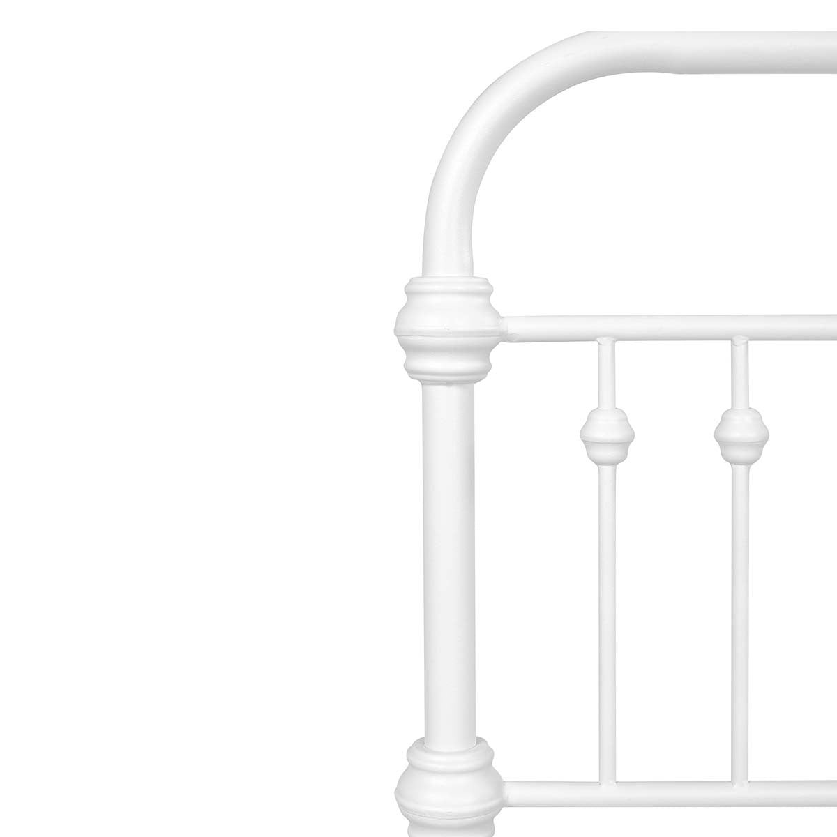 86.4" L X 59.6" W X 44"H Metal Bed Frame Queen Size Standerd Bed Frame - WHITE