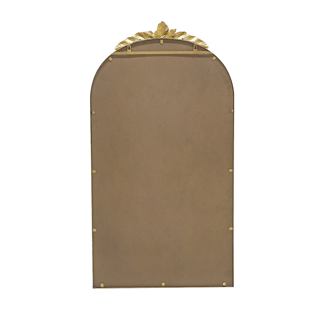 24" x 42" Arched Wall Mirror with Gold Metal Frame, Wall Mirror for Living Room Bedroom Hallway