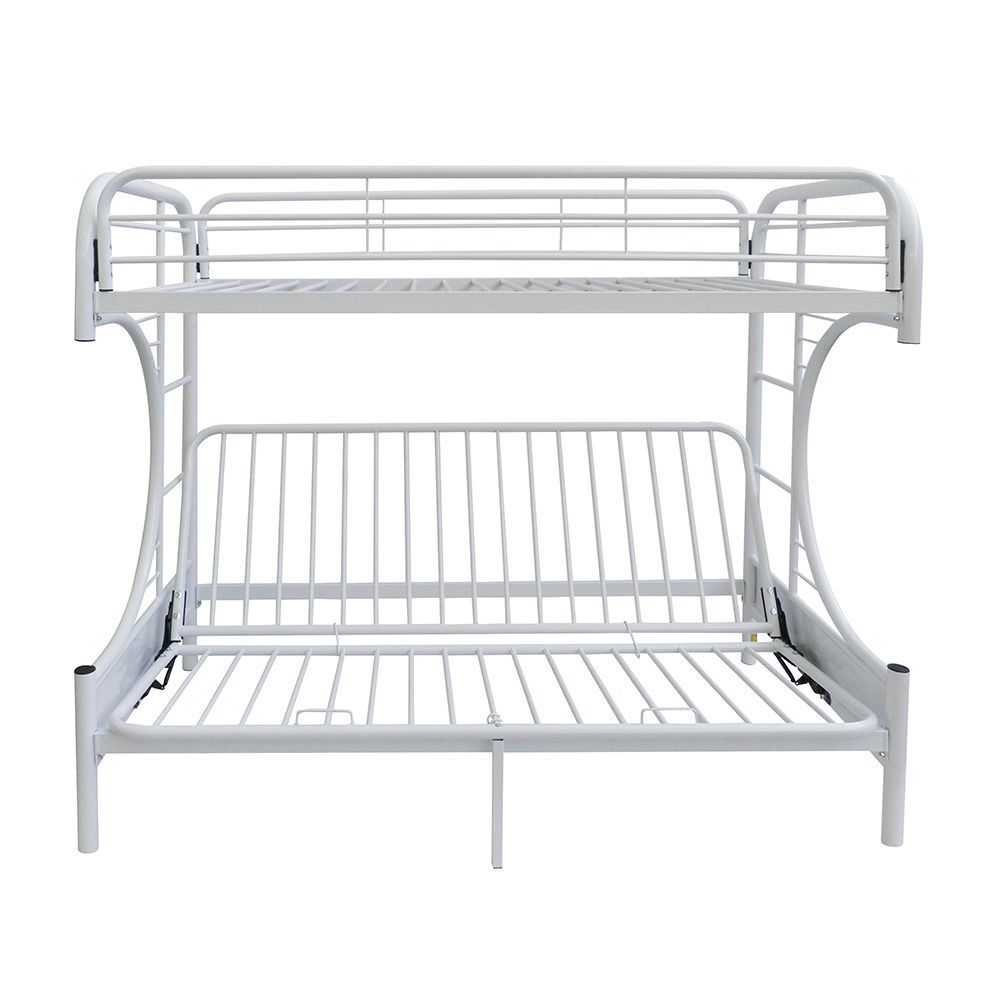 Eclipse Bunk Bed (Twin/Full/Futon) in White 02091WH