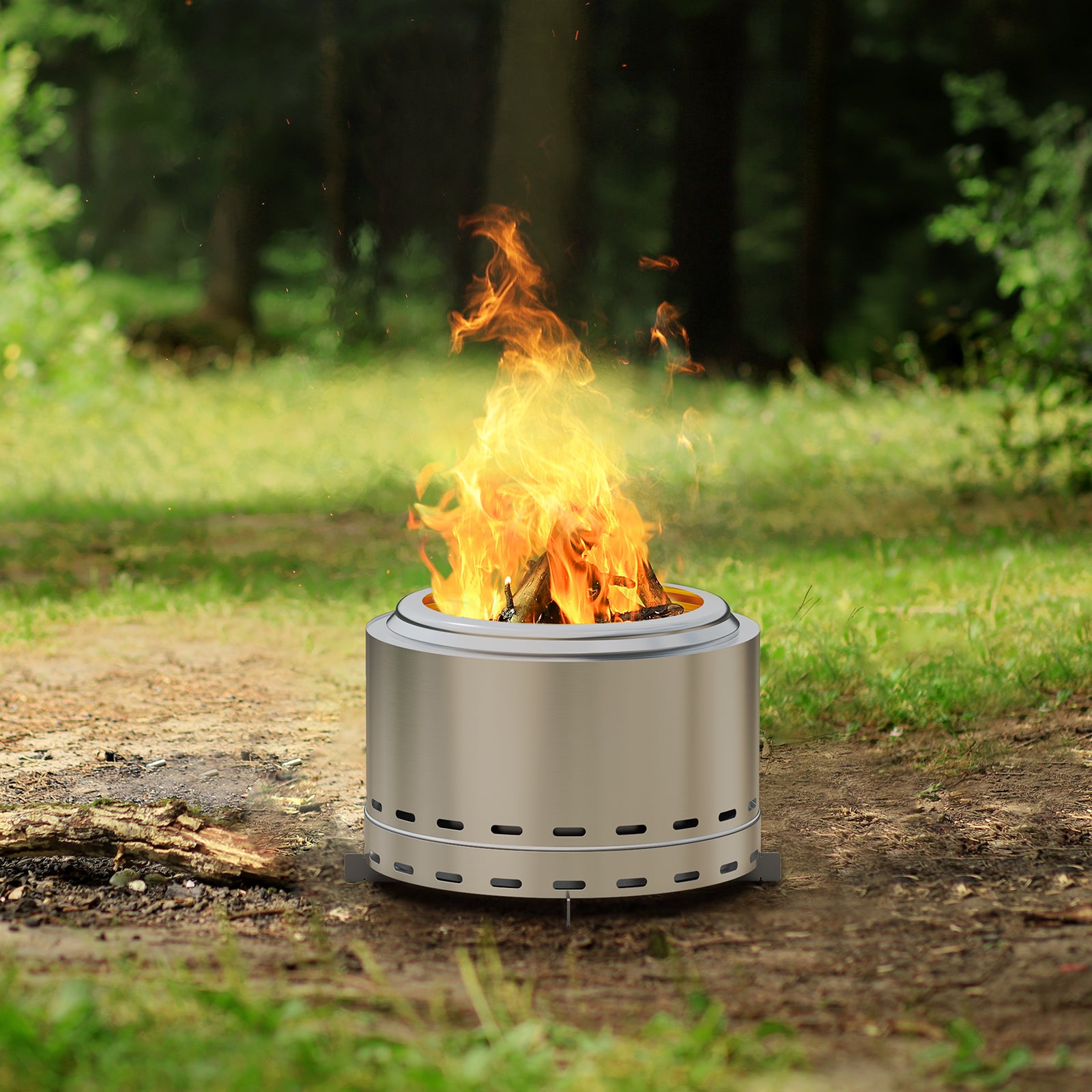 Stainless Steel Wood Burning Outdoor Fire Pit
