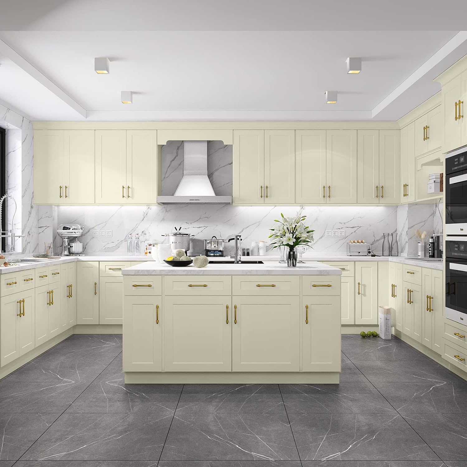 24"D Birch Solid Wood x 18"W x 34.5"H 2 Drawer Base Kitchen Cabinet 18" Wide 2DB18