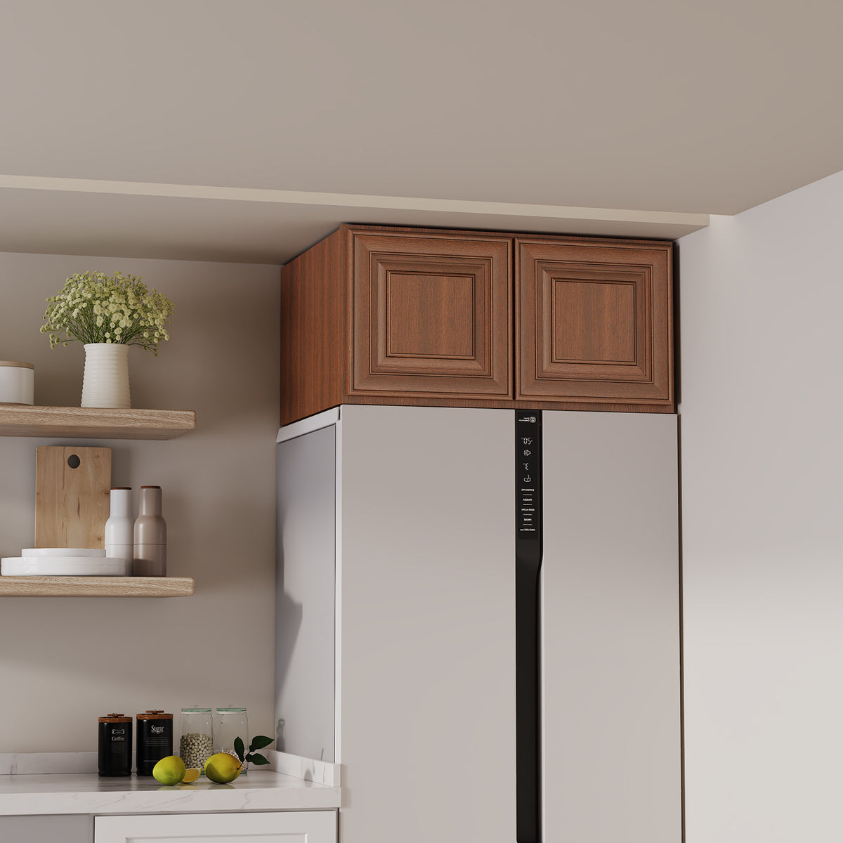 W6 Series Plywood Ready to Assemble Kitchen Wall Cabinets with 2 Doors-5