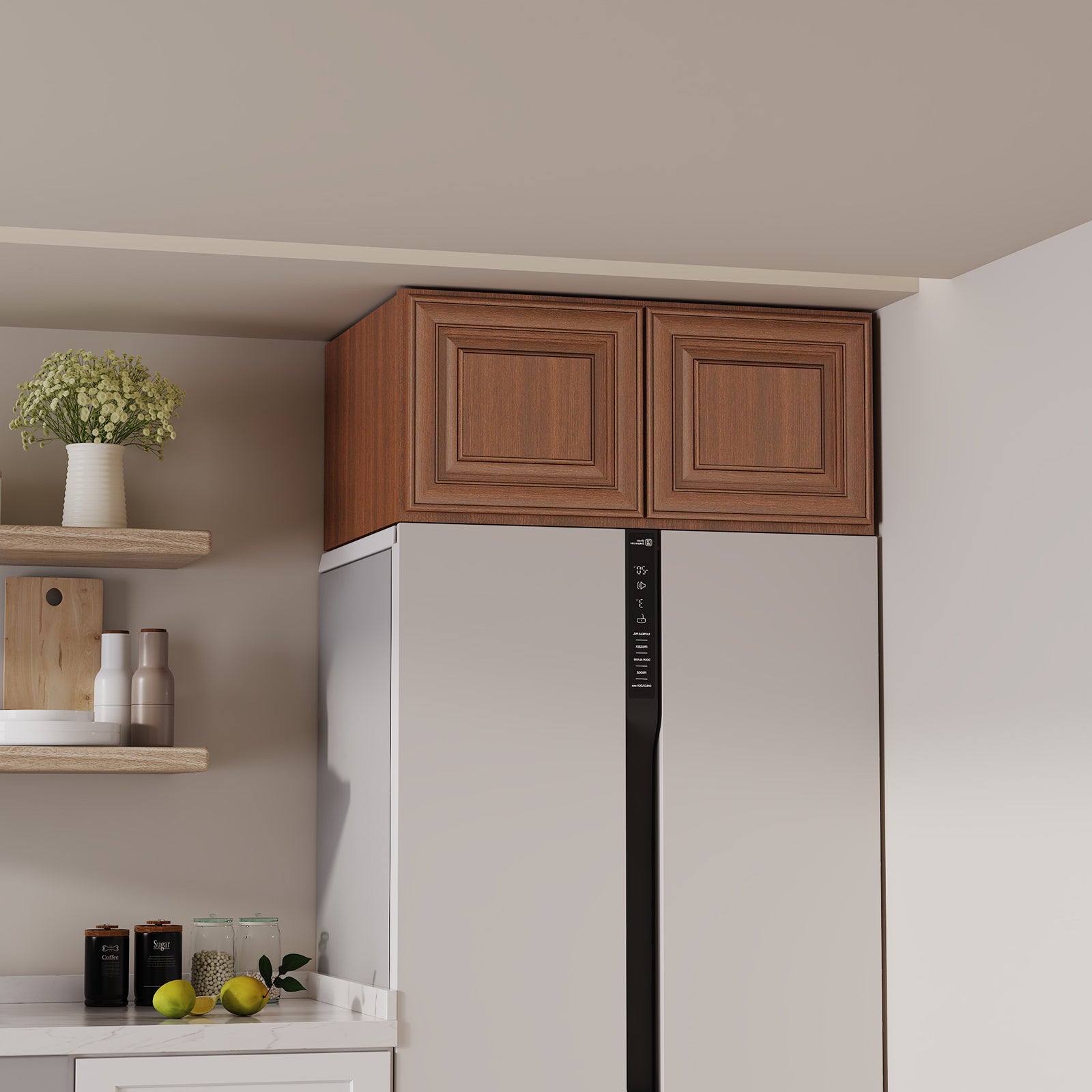 W6 Series Plywood Ready to Assemble Kitchen Wall Cabinets with 2 Doors-5