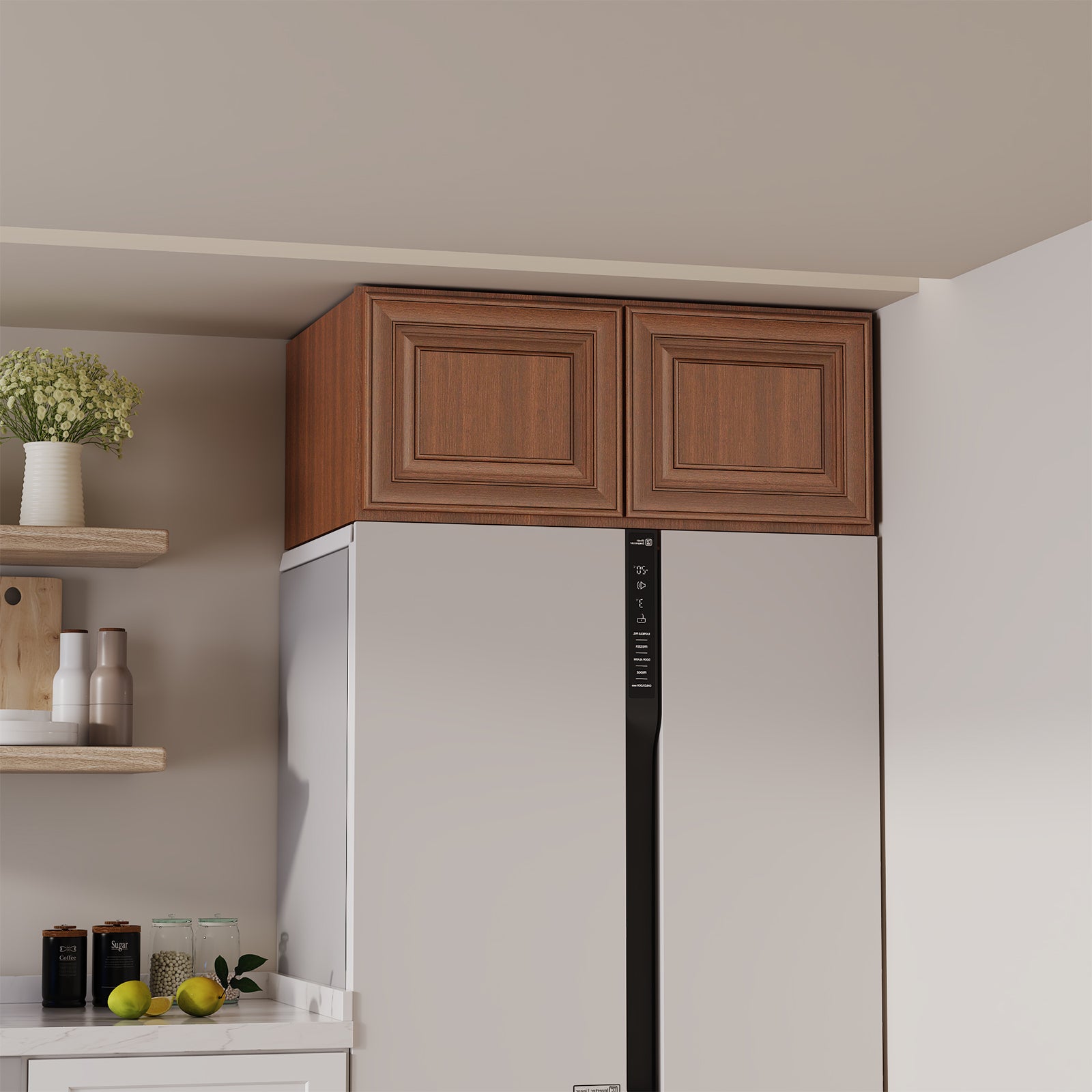 W6 Series Plywood Ready to Assemble Kitchen Wall Cabinets with 2 Doors-5