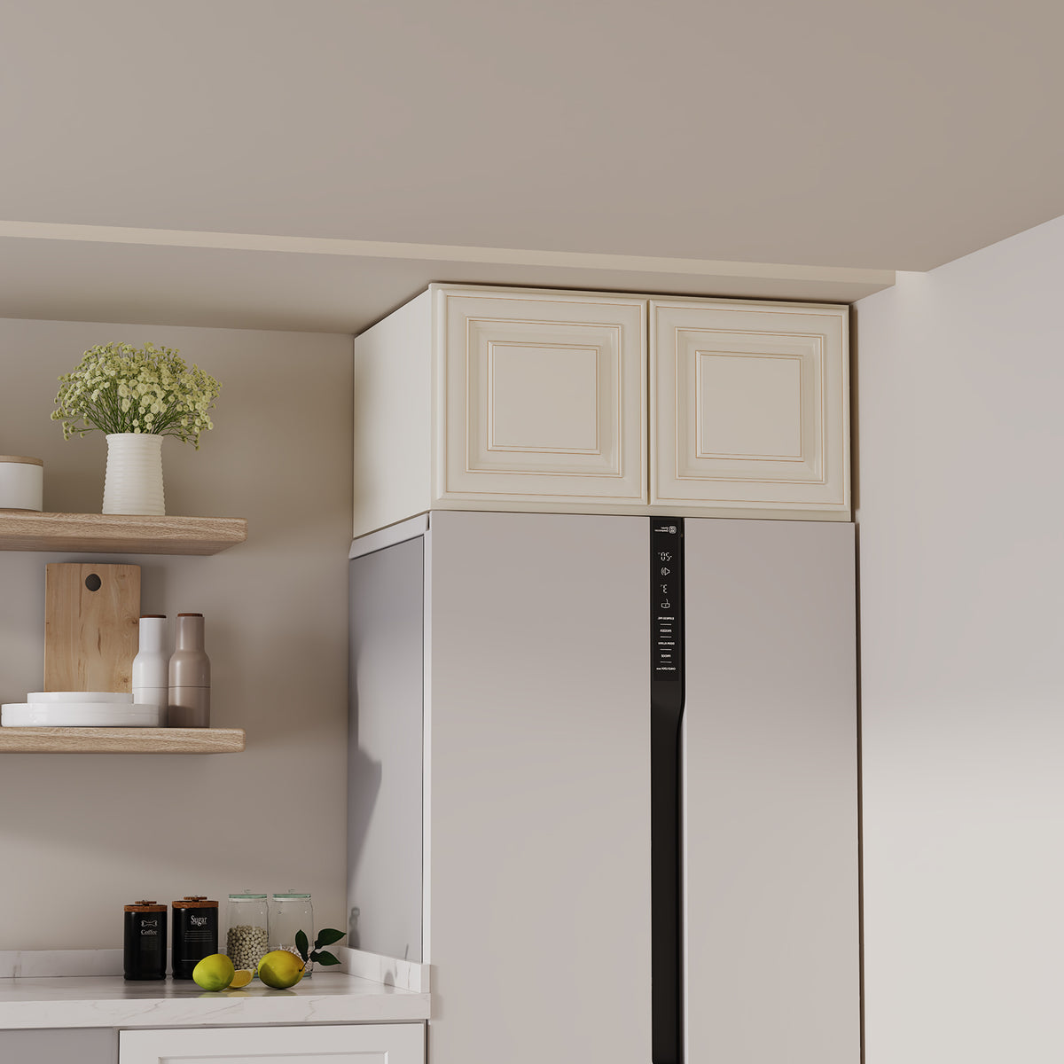 W6 Series Plywood Ready to Assemble Kitchen Wall Cabinets with 2 Doors-5